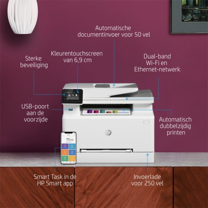 HP Color LaserJet Pro MFP M283fdw, Printen, kopiëren, scanne - Afbeelding 9
