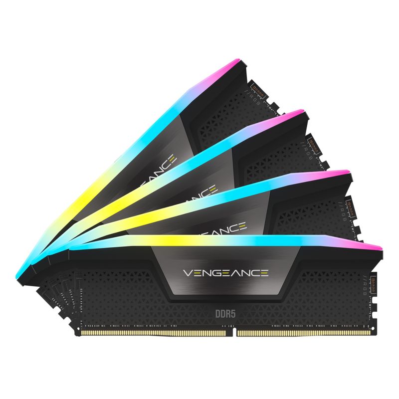 CORSAIR RAM VENGEANCE RGB - 192 GB (4 × 48 GB Kit) - DDR5 5200 DIMM C38