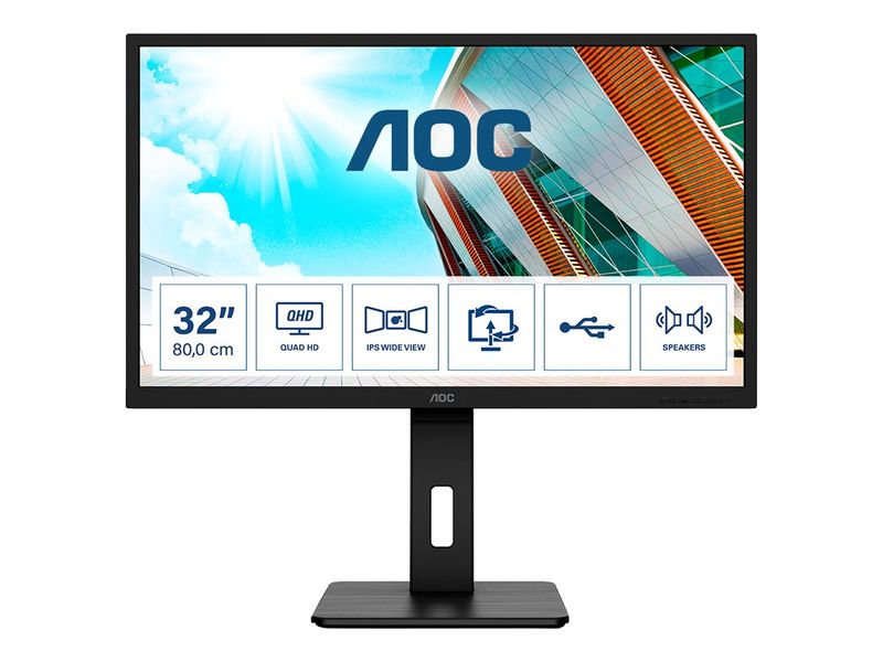 AOC Q32P2 - LED monitor - QHD - 31.5"