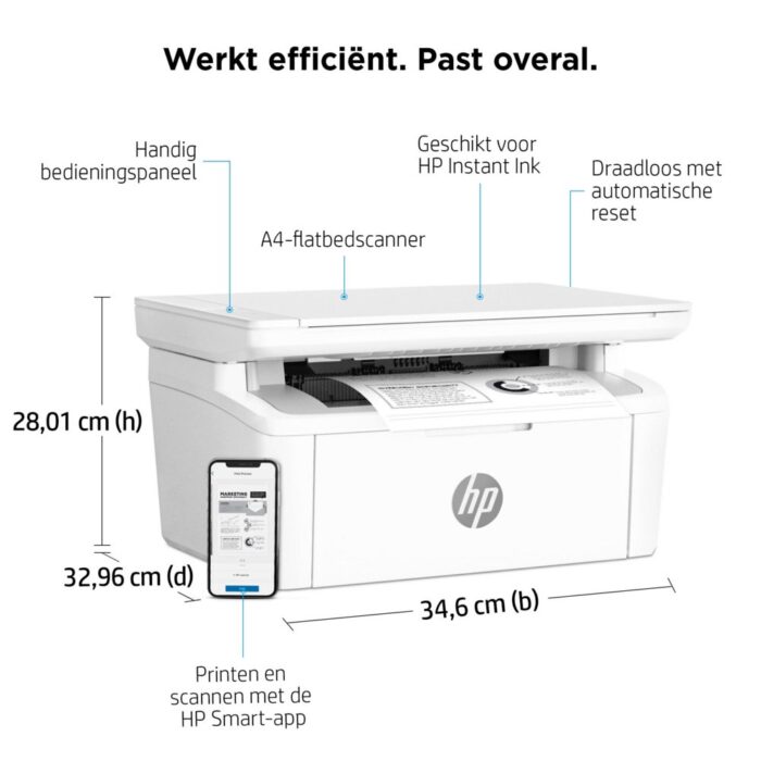 HP LaserJet MFP M140w AIO Printer - Afbeelding 9