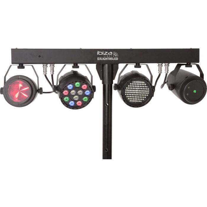 LICHT STANDAARD MET PAR PROJECTOR, STROBE, MOON & LASER - Afbeelding 2
