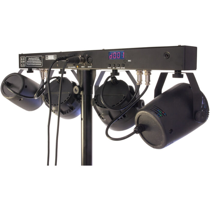 LICHT STANDAARD MET PAR PROJECTOR, STROBE, MOON & LASER - Afbeelding 4