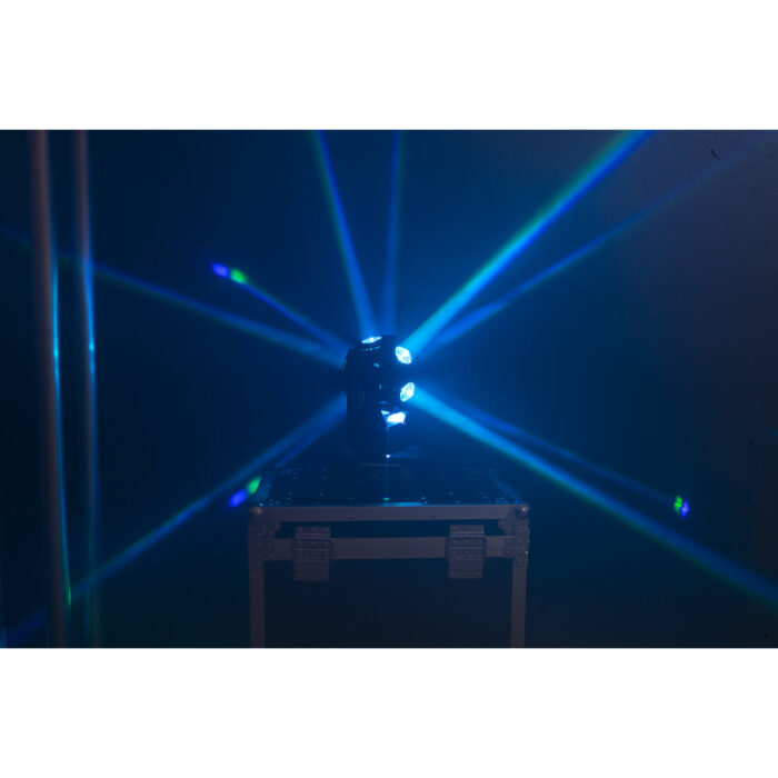 DMX-BESTUURDE 4-in-1 RGBW LED RETRO MOVING HEAD 12 x 10W - Afbeelding 7