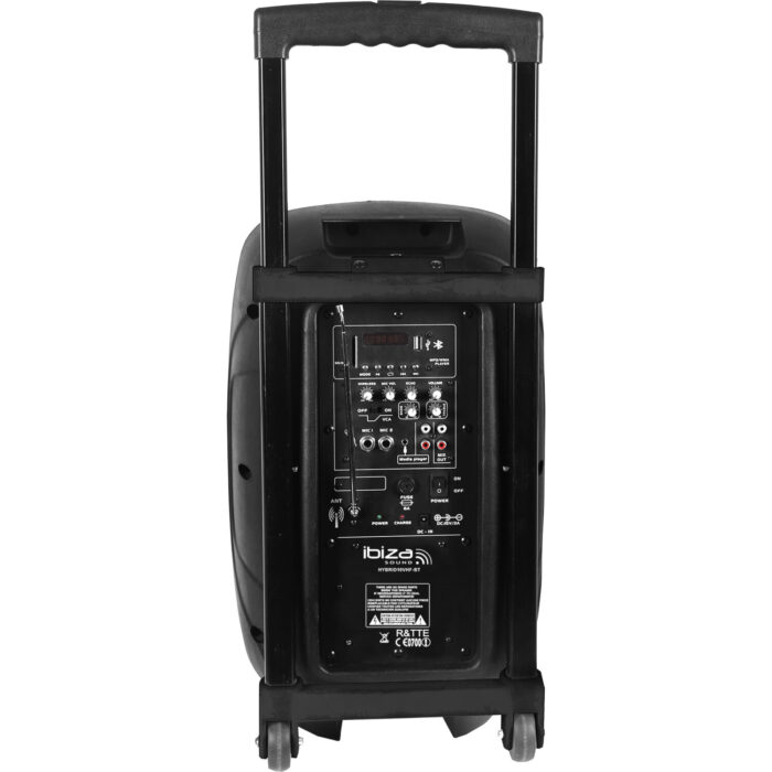 DRAAGBAAR STAND-ALONE PA SYSTEEM 10/25cm MET USB/SD, 1 x VHF MICROFOON & BLUETOOTH - Afbeelding 2