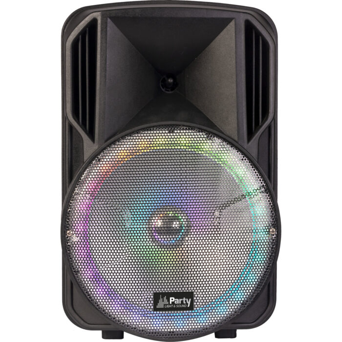 DRAAGBARE LUIDSPREKER 12’’/30cm MET USB, TF, BLUETOOTH, FM, VHF MICROFOON & AFSTANDSBEDIENING - Afbeelding 4