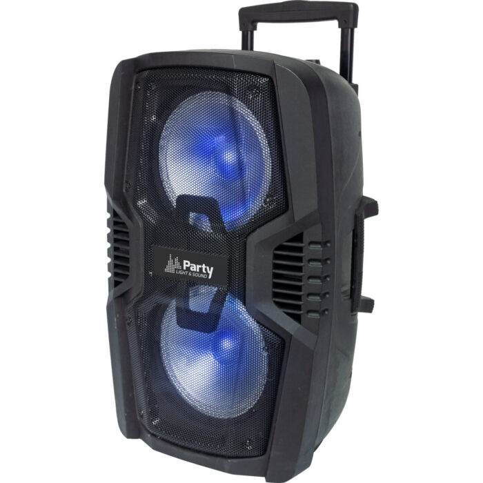 DRAAGBARE LUIDSPREKER 2 x 10’’/25cm - 600W MET BLUETOOTH, USB, Micro-SD & AFSTANDSBEDIENING - Afbeelding 4
