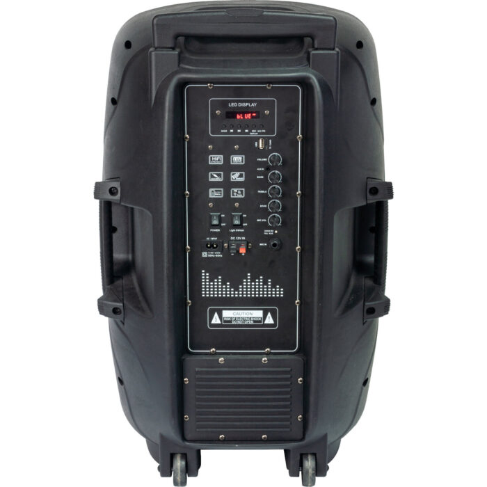 DRAAGBARE LUIDSPREKER 2 x 10’’/25cm - 600W MET BLUETOOTH, USB, Micro-SD & AFSTANDSBEDIENING - Afbeelding 5