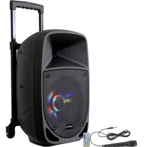 DRAAGBARE LUIDSPREKER 8''/20cm - 300W MET USB, BLUETOOTH, FM en MICRO
