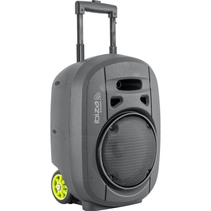 DRAAGBAAR STAND-ALONE PA SYSTEEM 8”/20CM MET TWS, USB-MP3, REC, VOX, BLUETOOTH, 1 VHF & 1 BEDRADE MICROFO