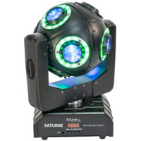 DMX-BESTUURDE MOVING HEAD MET 4-IN-1 RGBW LED's & 8 LICHTRINGEN