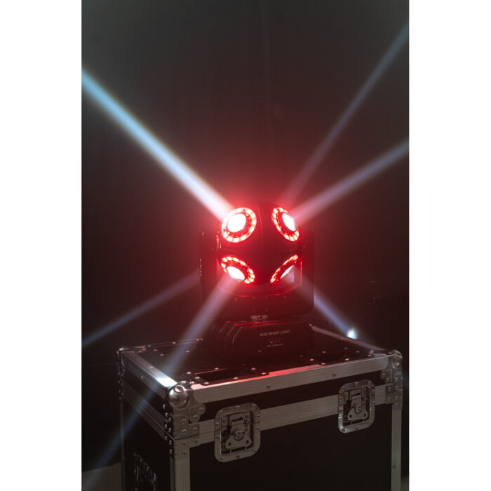 DMX-BESTUURDE MOVING HEAD MET 4-IN-1 RGBW LED's & 8 LICHTRINGEN - Afbeelding 8