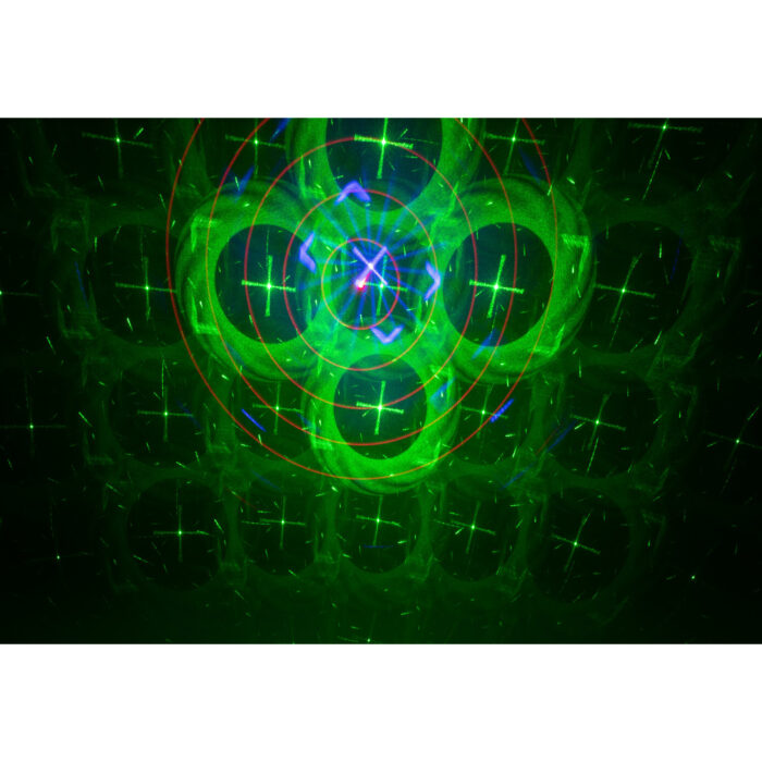 3W RGB LED & LASER EFFECT IN ZAKFORMAAT OP BATTERIJ - Afbeelding 4