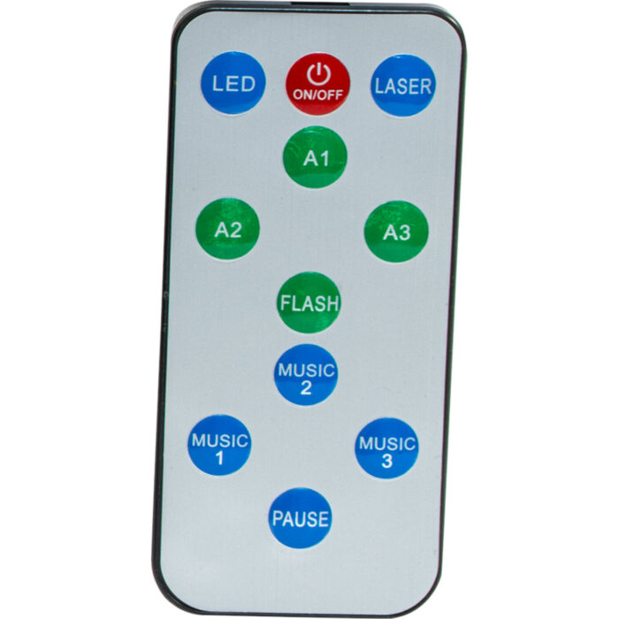 3W RGB LED & LASER EFFECT IN ZAKFORMAAT OP BATTERIJ - Afbeelding 7