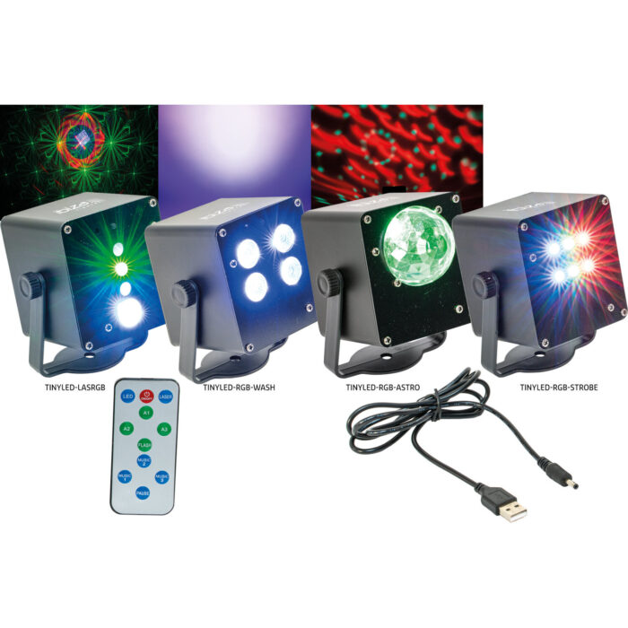 3 x 1W RGB LED ASTRO EFFECT IN ZAKFORMAAT OP BATTERIJ - Afbeelding 8