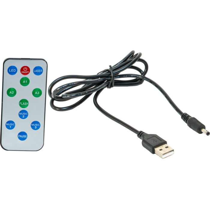 4x 3W RGB LED WASH EFFECT IN ZAKFORMAAT OP BATTERIJ - Afbeelding 8