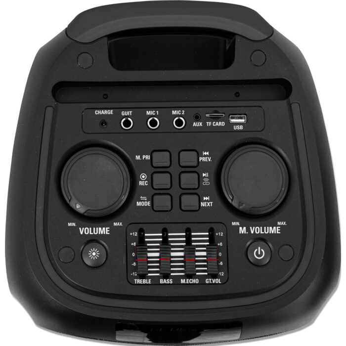 VERLICHT KARAOKE LUIDSPREKERBOX 2 x 8"/20cm 600W - Afbeelding 2
