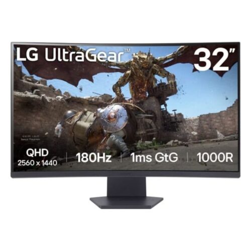 LG UltraGear 32GS60QX-B - LED monitor - curved - QHD - 32" - HDR