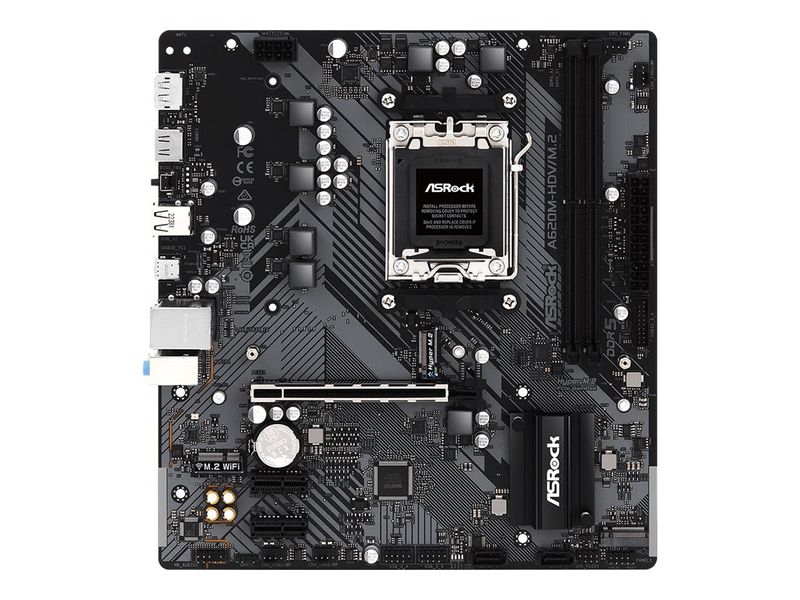 ASRock Motherboard A620M-HDV/M.2 - Micro ATX - Socket AM5 - AMD A620