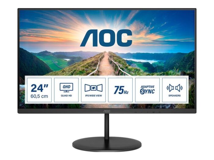 AOC Q24V4EA - LED monitor - QHD - 24"