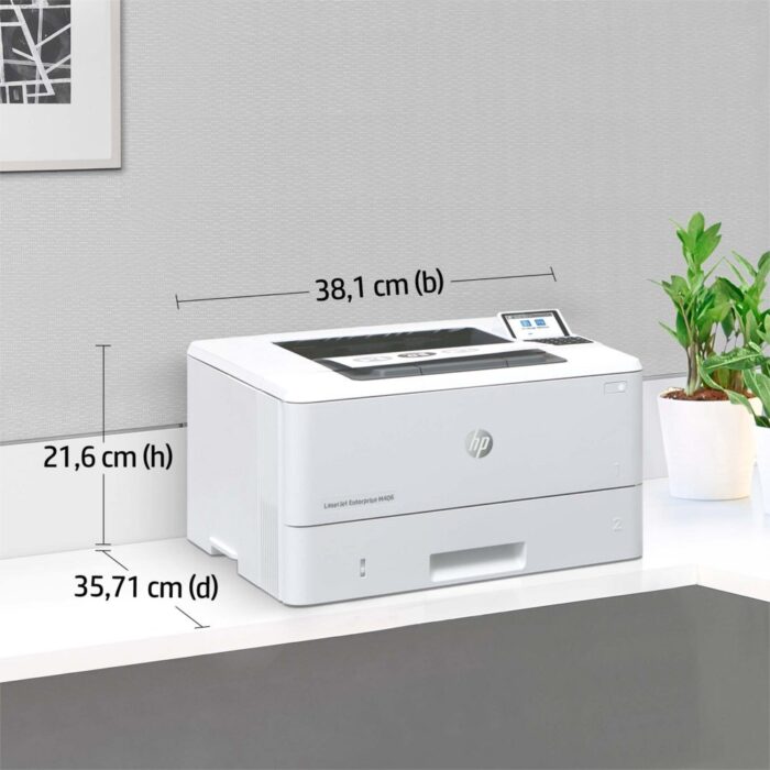 HP LaserJet Enterprise M406dn, Zwart-wit, Printer voor Bedri - Afbeelding 4