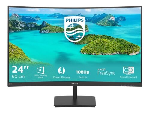 Philips Curved LED-Display E-line 241E1SCA - 61 cm (24") - 1920 x 1080 Full HD