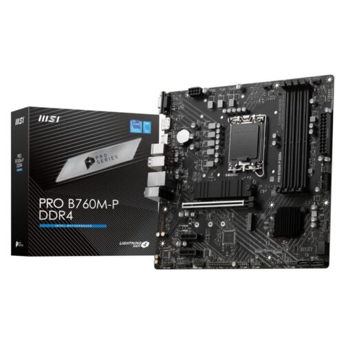 MSI Mainboard PRO B760M-P DDR4 - Micro ATX - Socket Intel 1700 - Intel B760