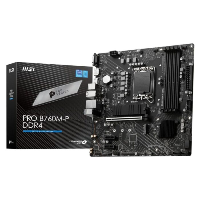 MSI Mainboard PRO B760M-P DDR4 - Micro ATX - Socket Intel 1700 - Intel B760