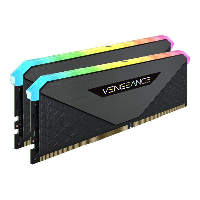 CORSAIR Vengeance RGB RT - DDR4 - kit - 32 GB: 2 x 16 GB - DIMM 288-pin - 3600 MHz / PC4-28800 - unbuffered