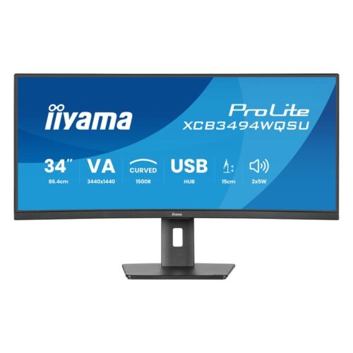 iiyama ProLite XCB3494WQSU-B1 - LED monitor - curved - 34" - HDR