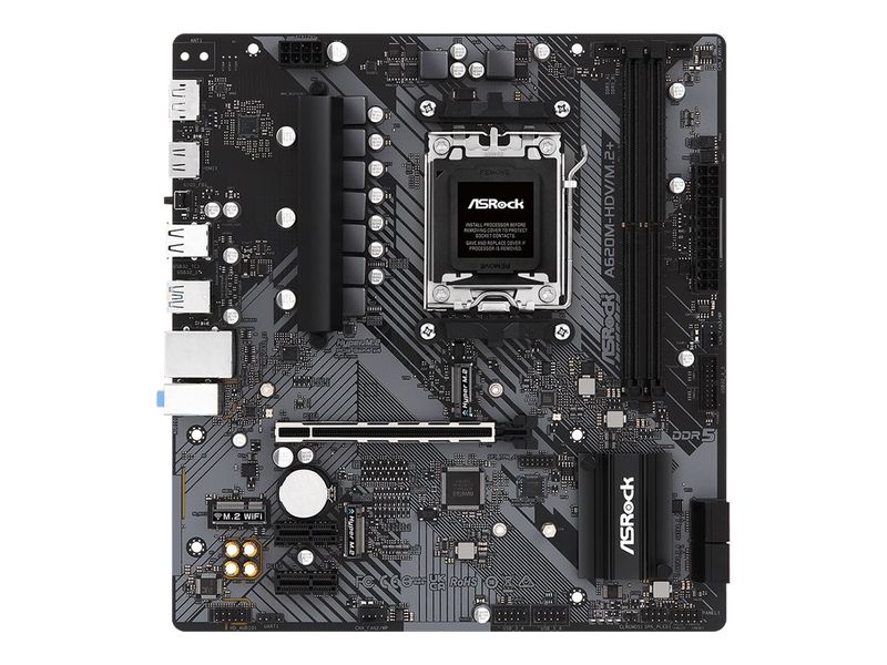 ASRock Motherboard A620M-HDV/M.2+ - Micro ATX - Socket AM5 - AMD A620