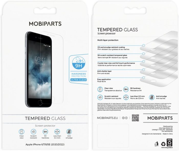 Mobiparts Regular Tempered Glass Apple iPhone 6/7/8/SE (2020 - Afbeelding 3