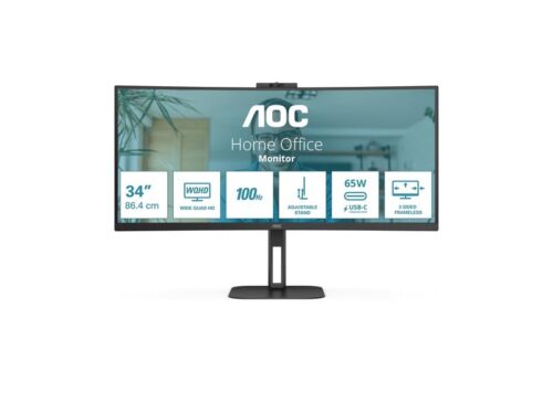 AOC LED Curved-Display CU34V5C - 86.4 cm (34") - 3440 x 1440 UWQHD