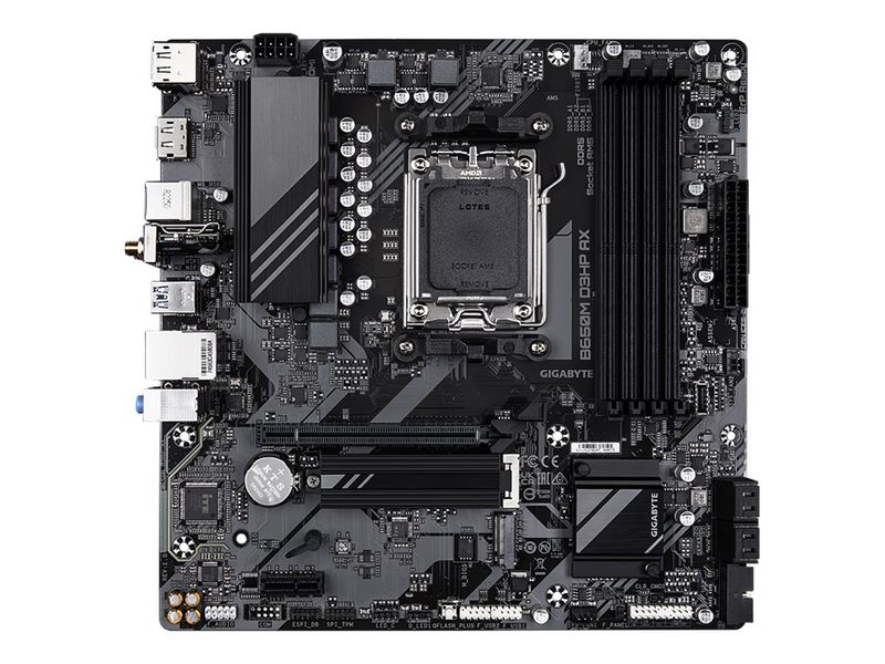 Gigabyte Mainboard B650M D3HP AX - 1.0 - Micro ATX - Socket AM5 - AMD B650