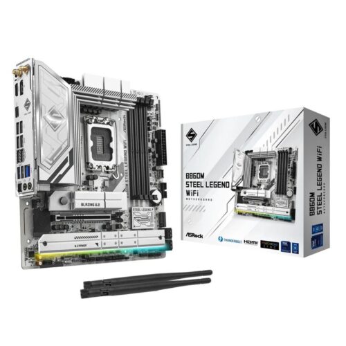 ASRock B860M STEEL LEGEND WIFI - motherboard - micro ATX - LGA1851 Socket - B860