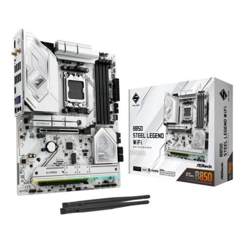ASRock Mainboard B850 STEEL LEGEND WIFI - ATX - Socket AM5 - AMD B850