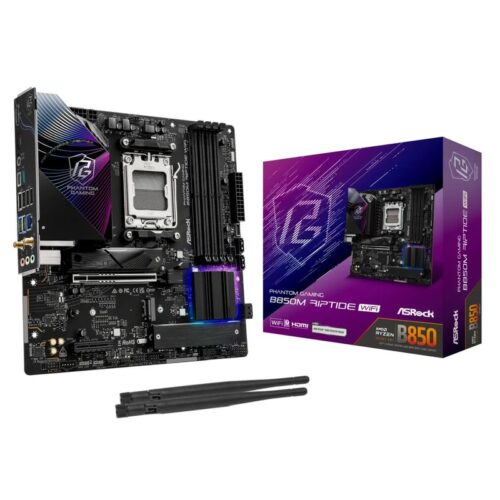 ASRock Phantom Gaming B850M RIPTIDE WIFI - motherboard - micro ATX - Socket AM5 - AMD B850