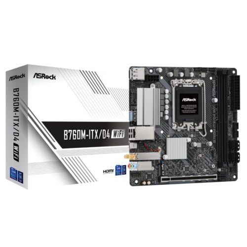 ASRock Mainboard B760M-ITX/D4 WIFI B760 - Mini-ITX - Socket LGA 1700 - Intel B760