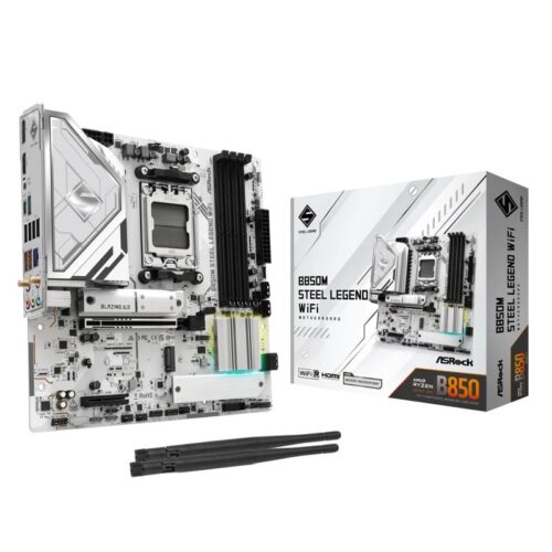 ASRock B850M STEEL LEGEND WIFI - motherboard - micro ATX - Socket AM5 - AMD B850