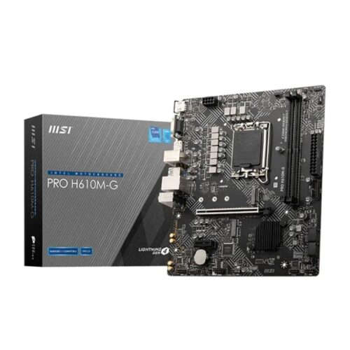 MSI Mainboard PRO H610M-G DDR5 - Micro ATX - LGA 1700 - Intel H610