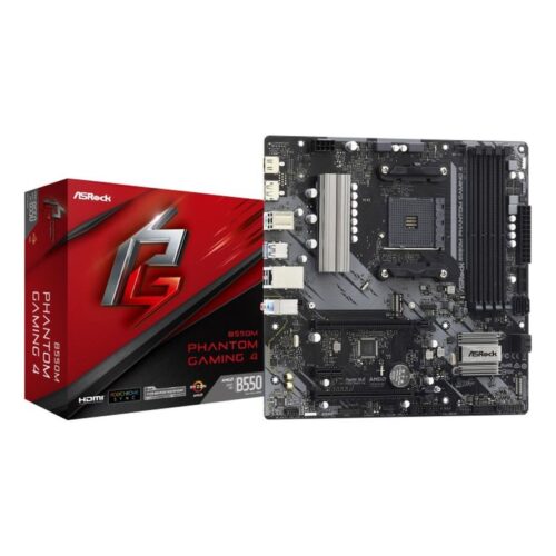 ASRock B550M Phantom Gaming 4 - motherboard - micro ATX - Socket AM4 - AMD B550