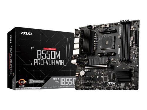 MSI Mainboard B550M PRO-VDH WIFI - micro ATX - Socket AM4 - AMD B550