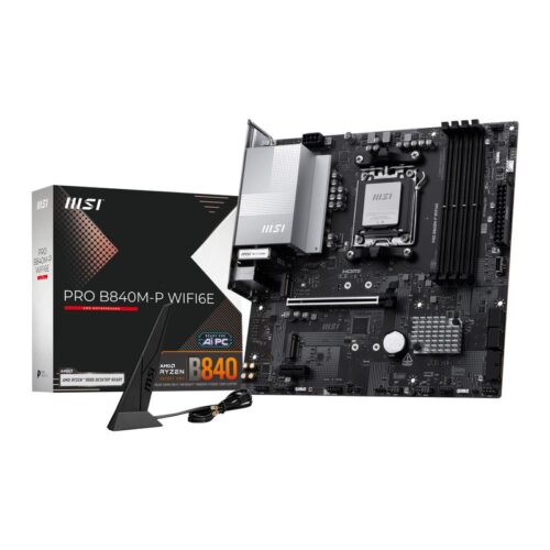 MSI Mainboard PRO B840M-P WIFI6E - Micro ATX - Socket AM5 - AMD B840