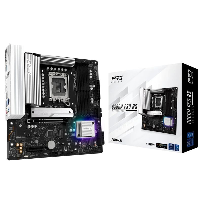 ASRock B860M Pro RS - motherboard - micro ATX - LGA1851 Socket - B860