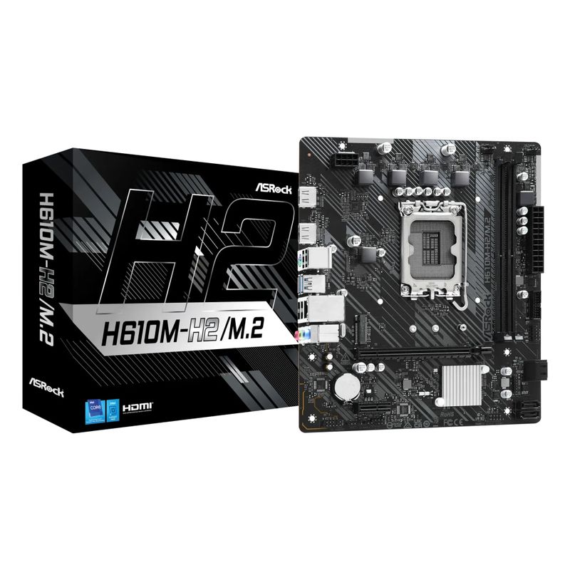 ASRock H610M-H2/M.2 - motherboard - micro ATX - LGA1700 Socket - H610