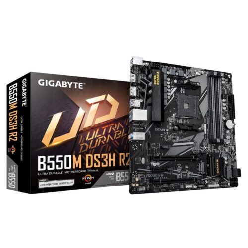 GIGABYTE Mainboard B550M DS3H R2 - Micro ATX - Socket AM4 - AMD B550