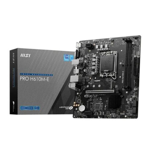 MSI Mainboard PRO H610M-E DDR5 - Micro ATX - LGA 1700 - Intel H610