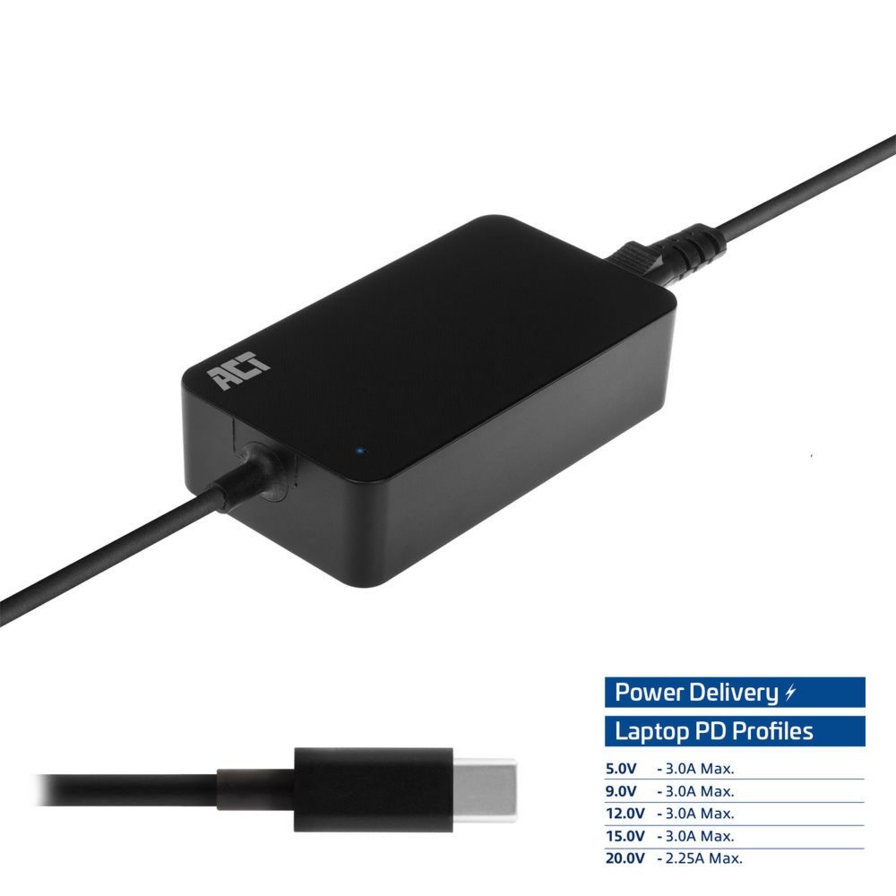 ACT AC2000 | Netvoeding | Binnengebruik | 45 W | Zwart - Afbeelding 5