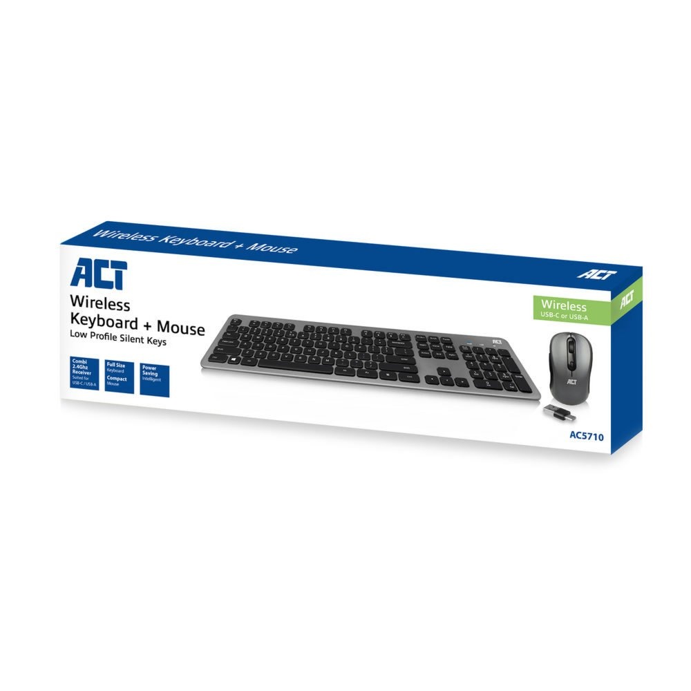 ACT AC5710 | Draadloze Muis en Toetsenbordcombo | QWERTY - Afbeelding 4