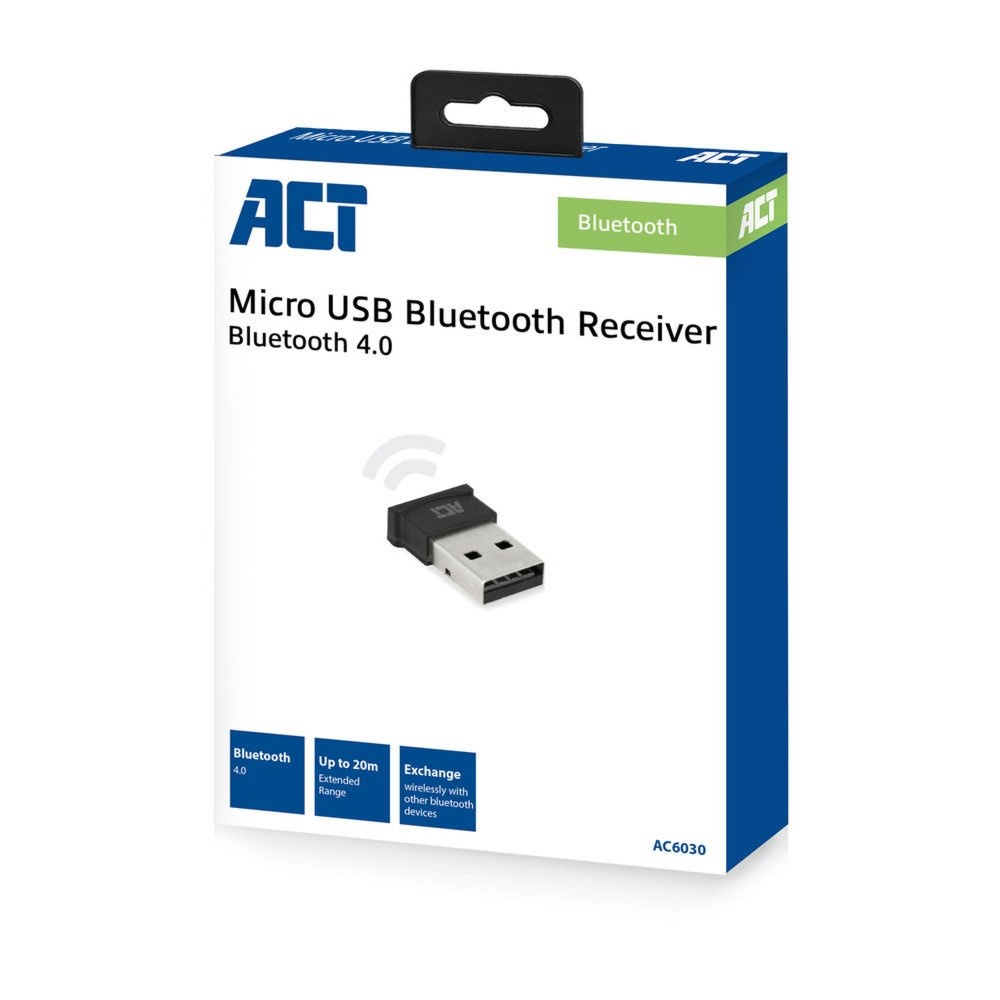 ACT AC6030 | Bluetooth USB-adapter | 3 Mbps | Zwart - Afbeelding 3