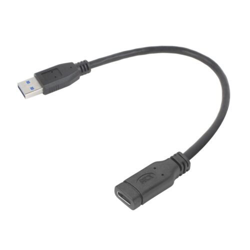 ACT Adapterkabel | USB Type-A (Male) naar USB Type-C (Female) | 0,2 meter